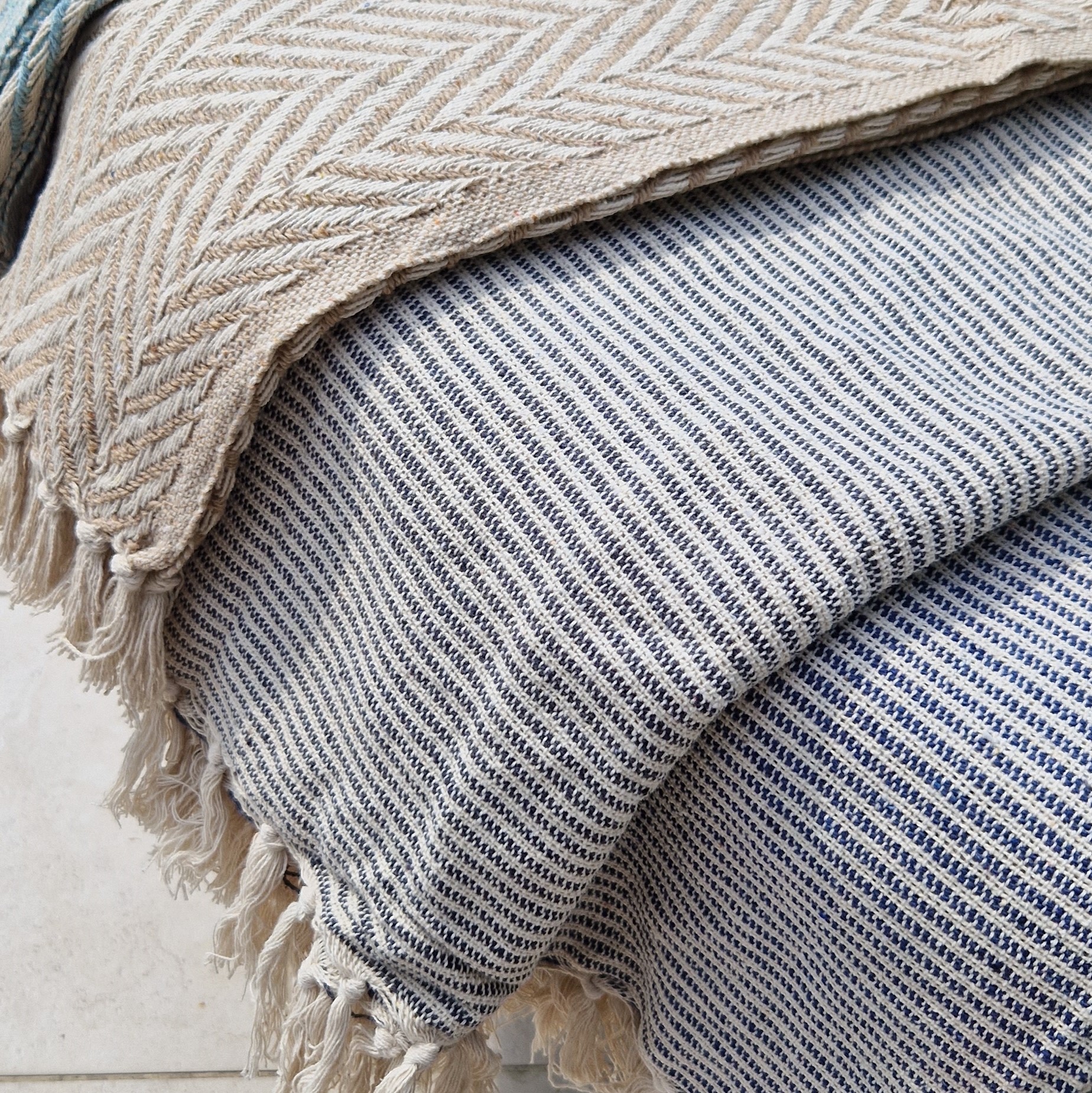 Plaid Braid Grau aus Baumwolle Plaid Braid Grau aus Baumwolle