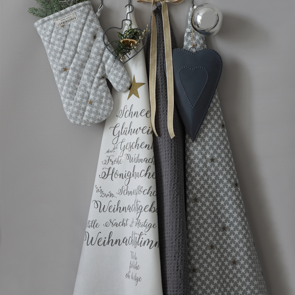 Geschirrtuch Christmas Words white Geschirrtuch Christmas Words white