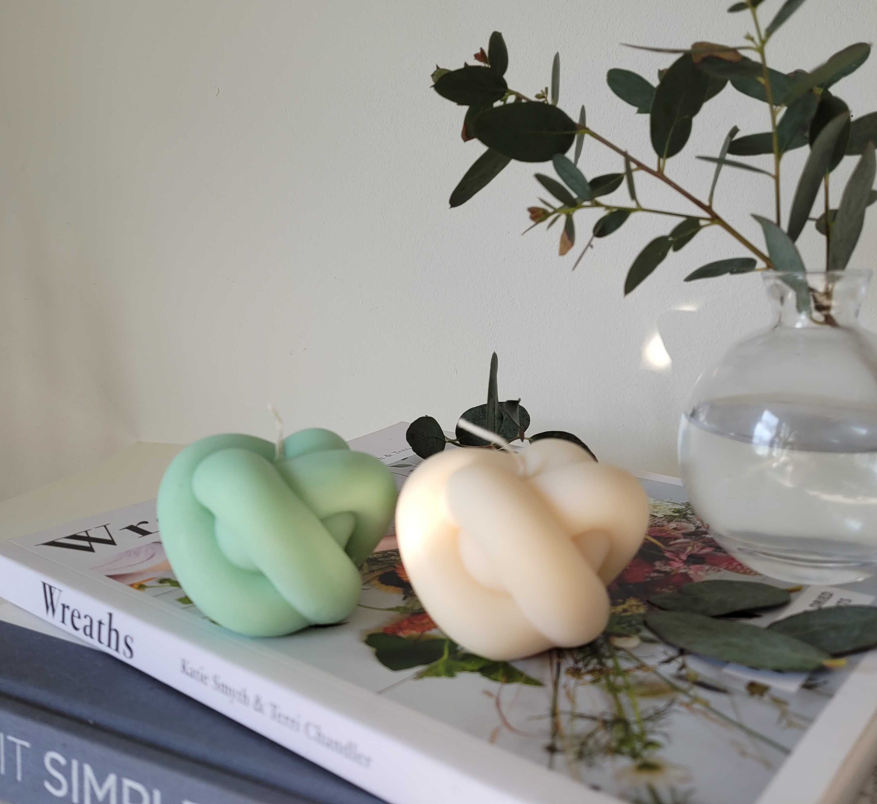 Knot Candle, creme
