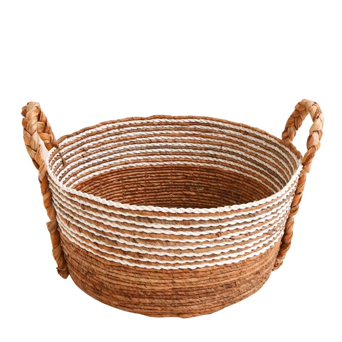 Laundry Basket Woven Storage Basket KURMA made from Banana Fibre (3 sizes) Size: Set (S+M+L)
