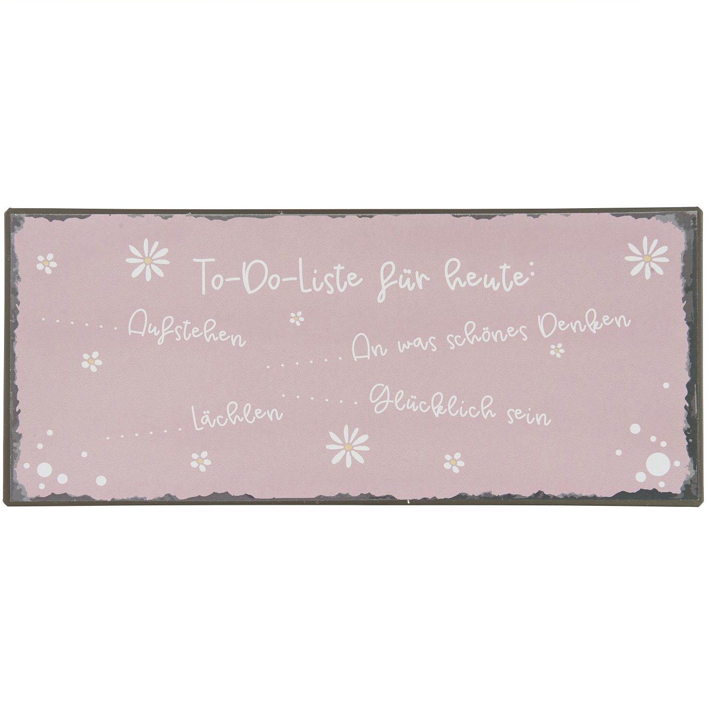 Metallschild To-Do Liste für heute Metallschild To-Do Liste für heute