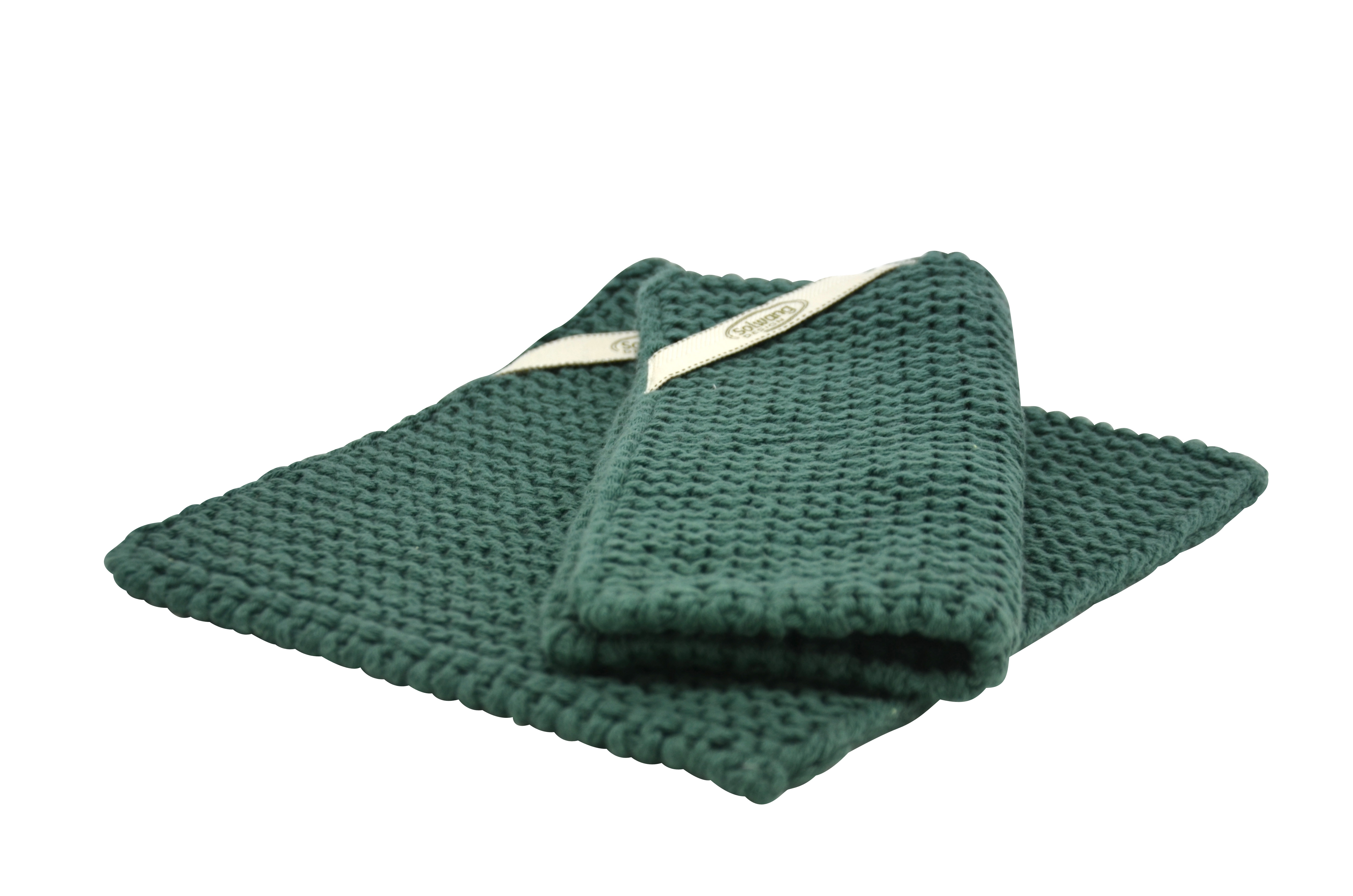 dunkel-Petrol Solwang Topflappen 2er Set  Dunkel Petrol P35