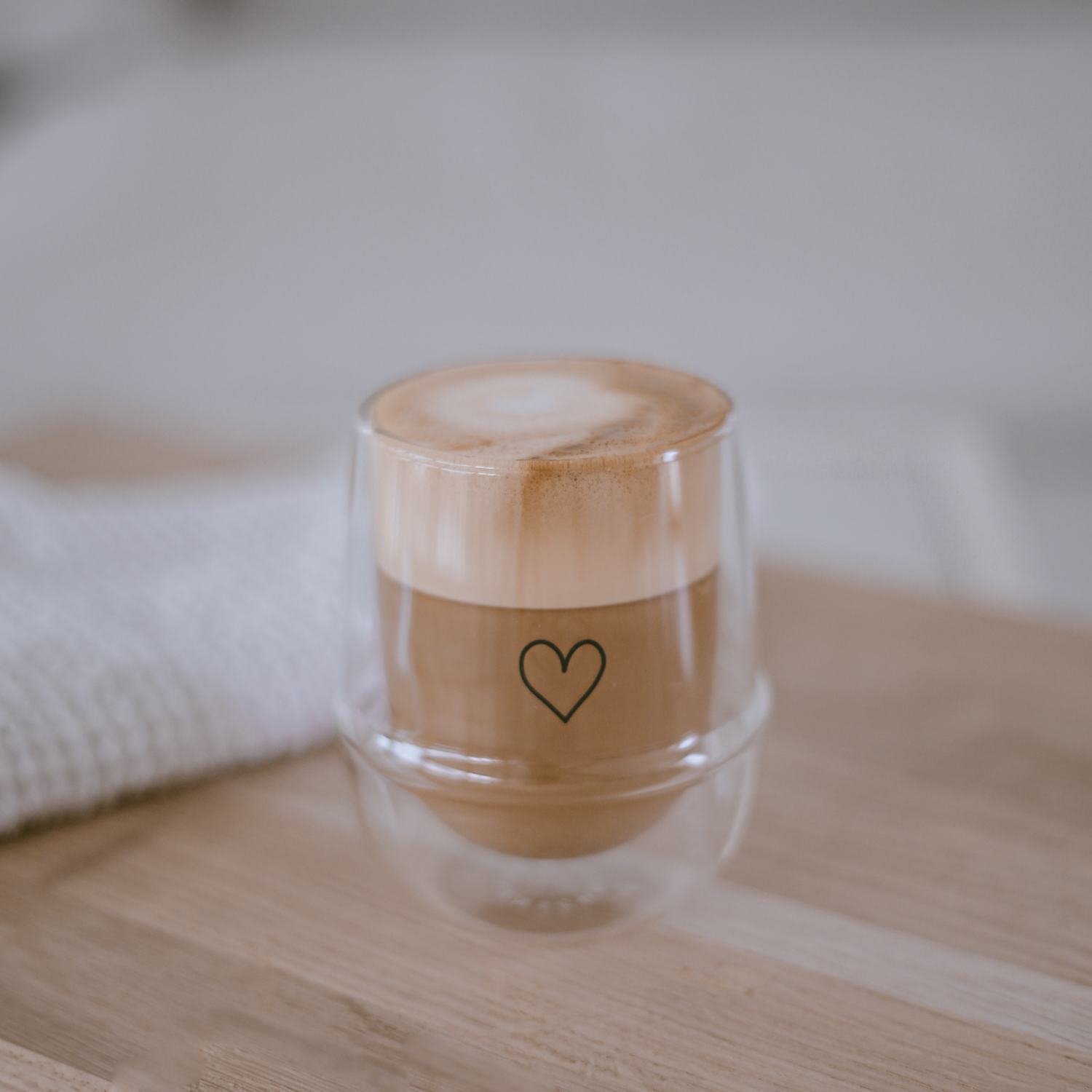 Eulenschnitt Doppelwandiges Glas 220ml Herz Eulenschnitt Doppelwandiges Glas 220ml Herz