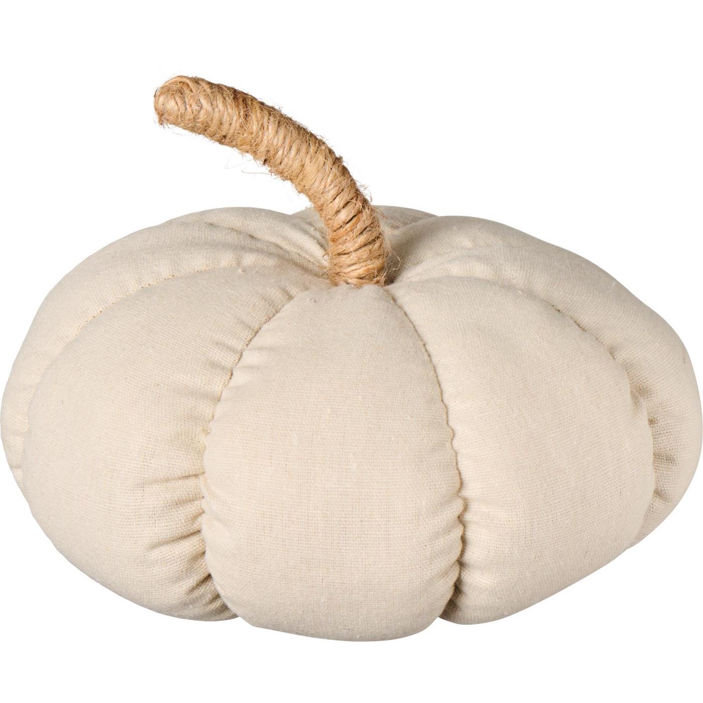 Dekokürbis groß naturfarbiger Canvas