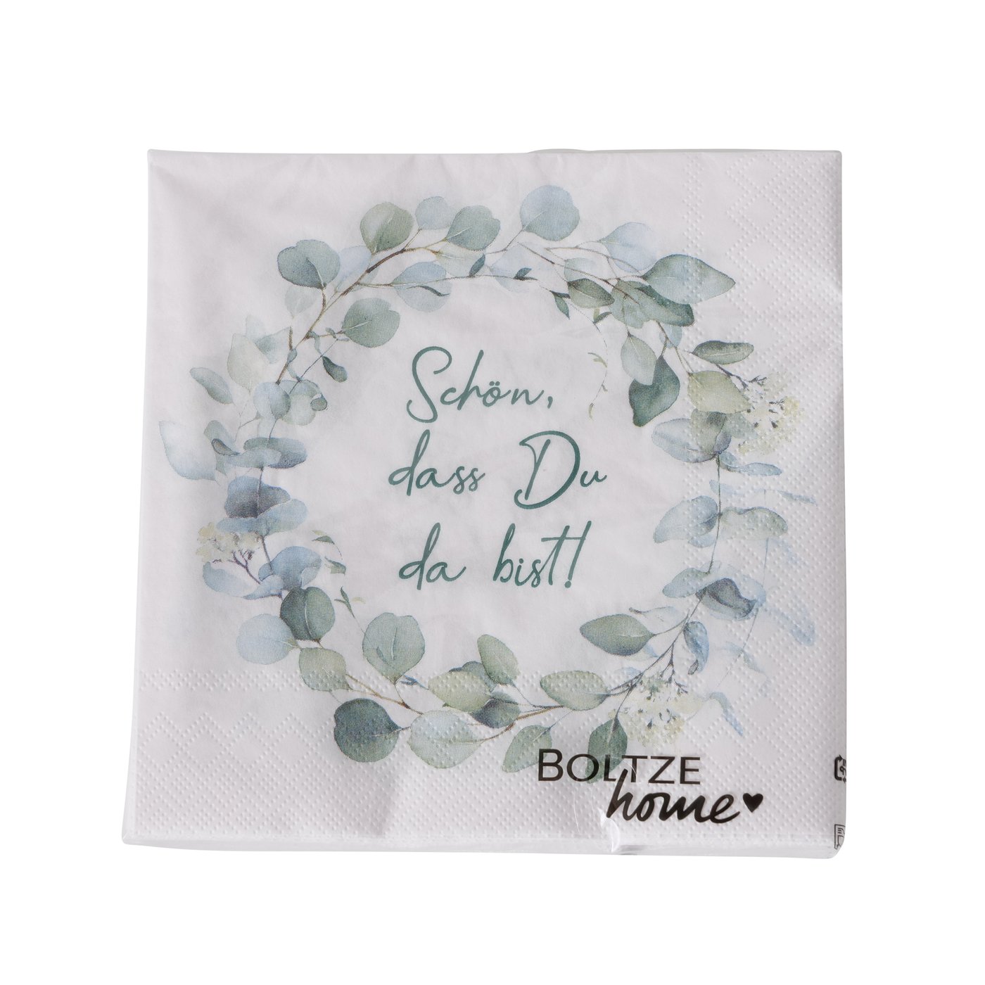 Papierservietten Schön, dass du da bist, 2 Versionen Papierservietten Schön, dass du da bist, 2 Versionen