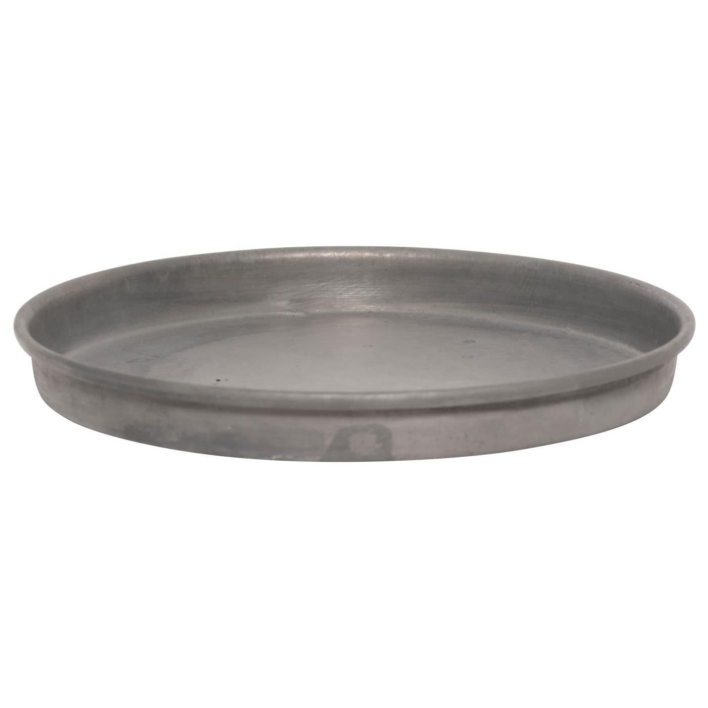 Kerzentablett  mit  Kante, 13 cm, Metall Kerzentablett  mit  Kante, 13 cm, Metall