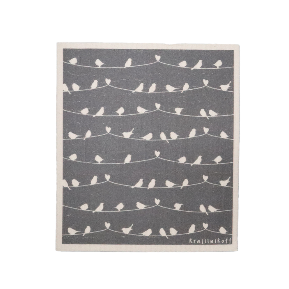 Spültuch Cellulose/Baumwolle Birds on wire Spültuch Cellulose/Baumwolle Birds on wire