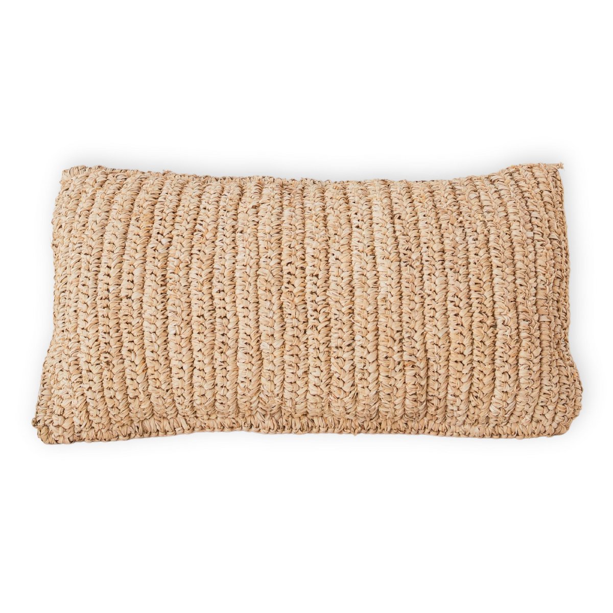 Raffia Dekokissen 50x30 cm mit Füllung  DALUNG