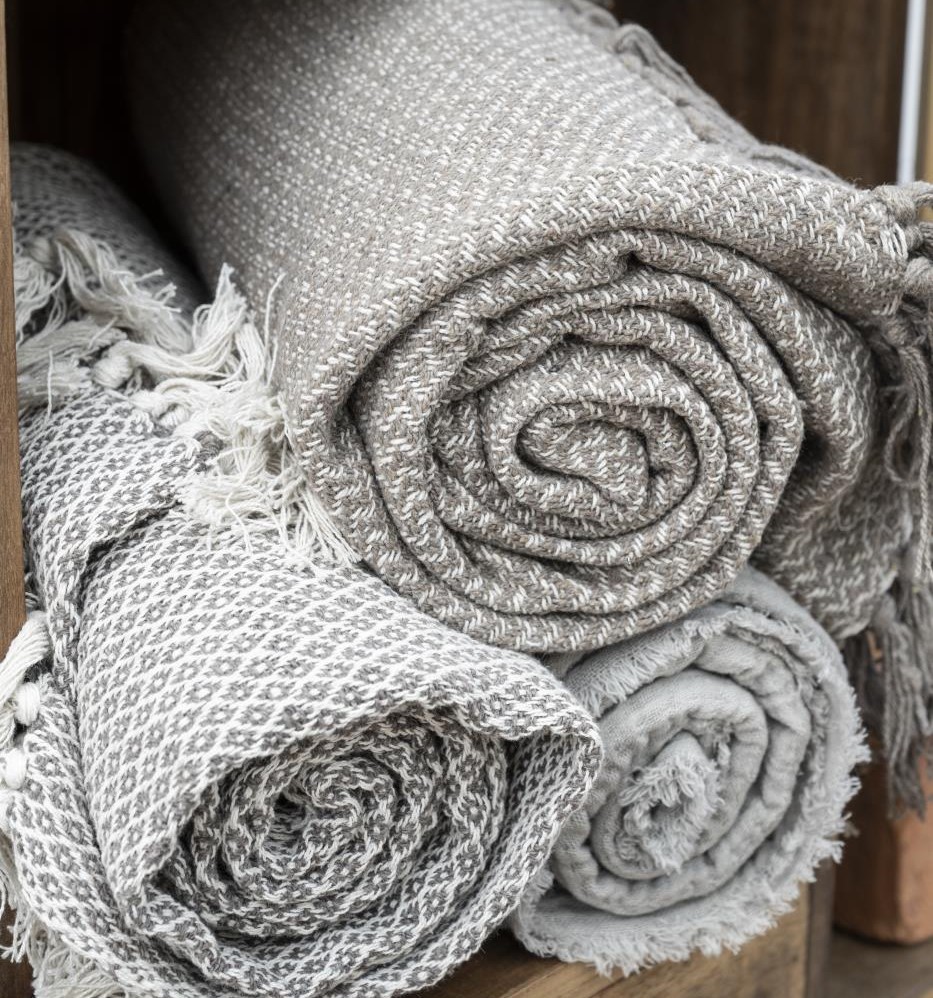 Tischdecke/Plaid, hellgrau 130 x 170cm Tischdecke/Plaid, hellgrau 130 x 170cm