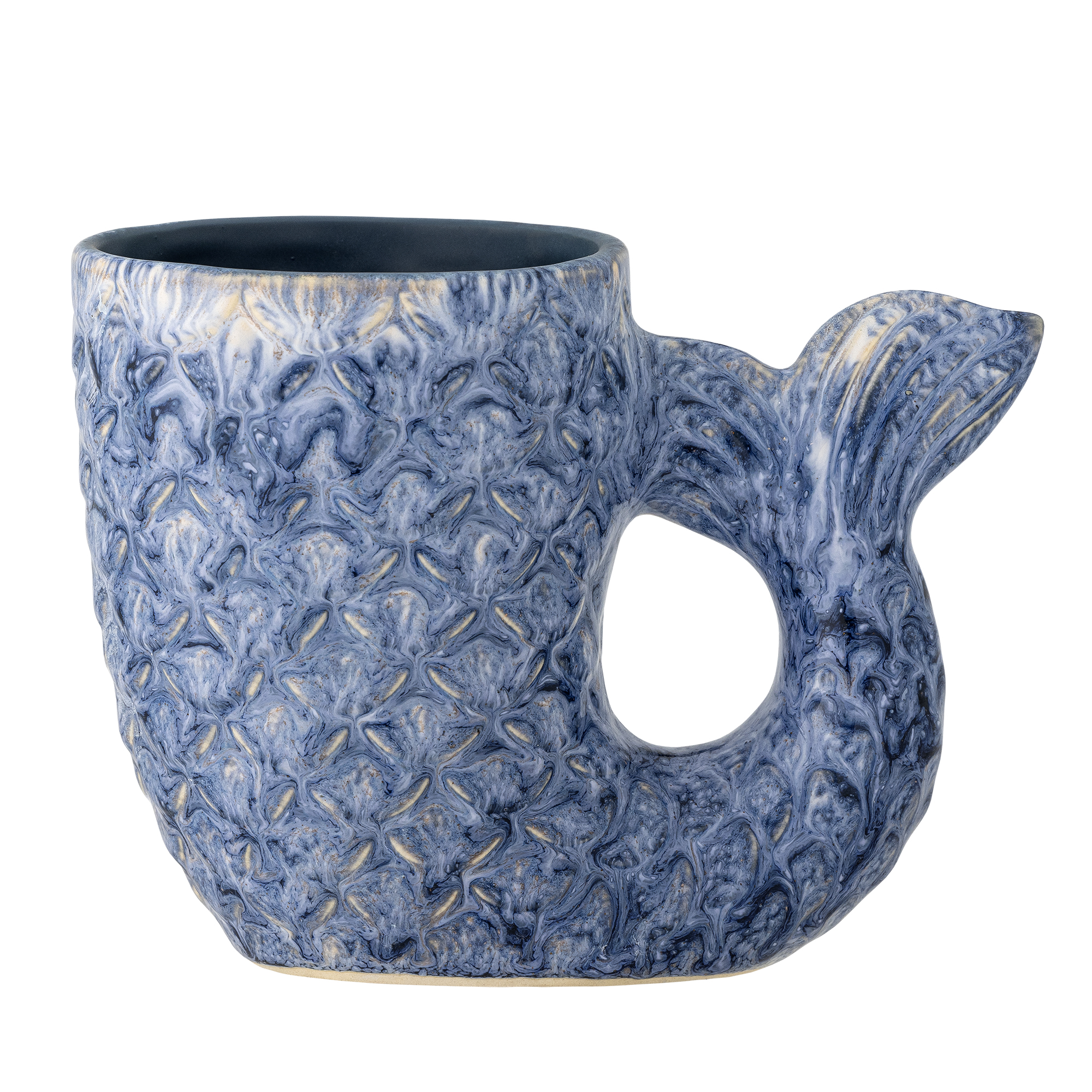 Ariella Vase, Blau, Steingut Ariella Vase, Blau, Steingut