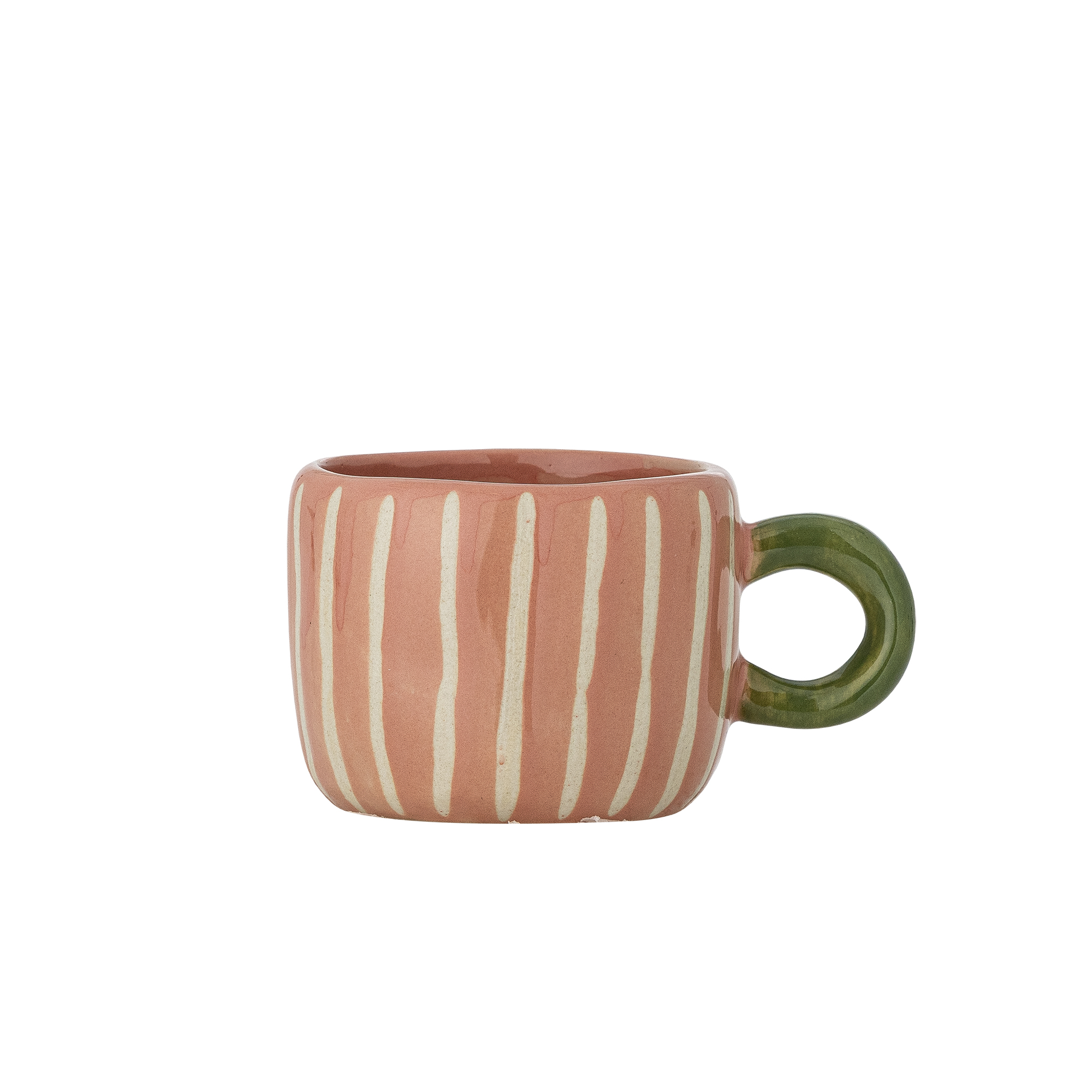 Nini Tasse, Rose mit Streifen, Steingut