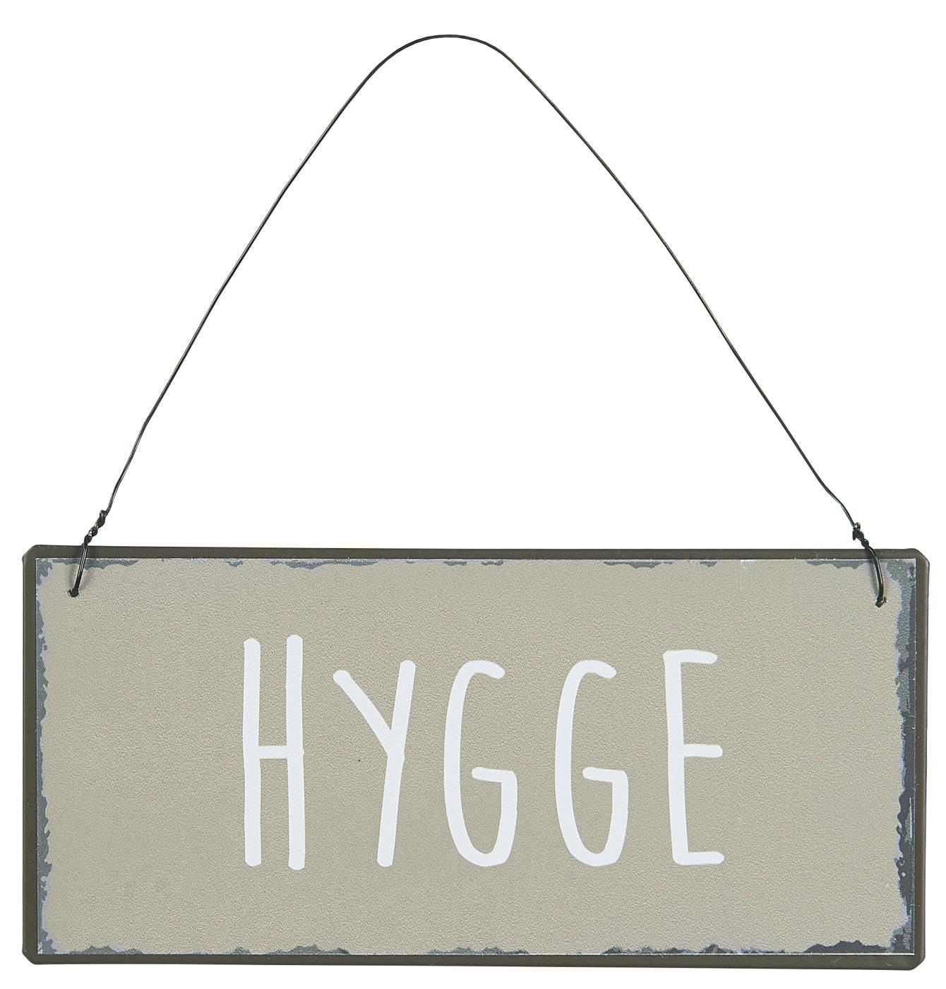 Metallschild Hygge