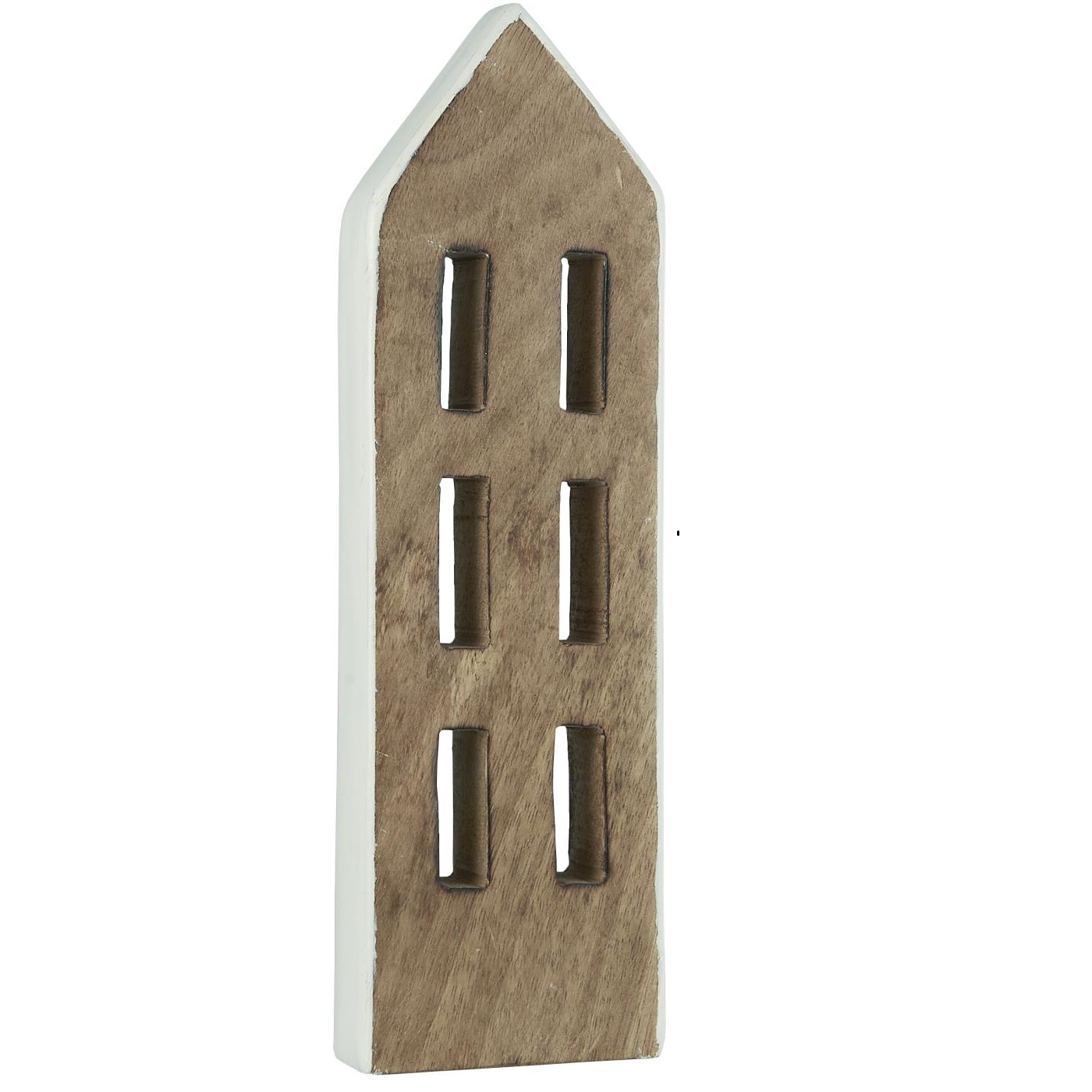Holzhaus mit weißen Seiten, 6 Fenster Holzhaus mit weißen Seiten, 6 Fenster