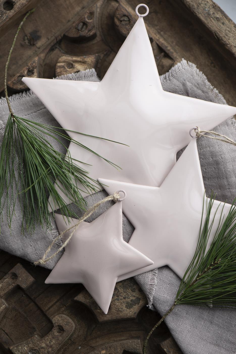 2514-81 Stern zum Hängen mit Juteschnur  grün