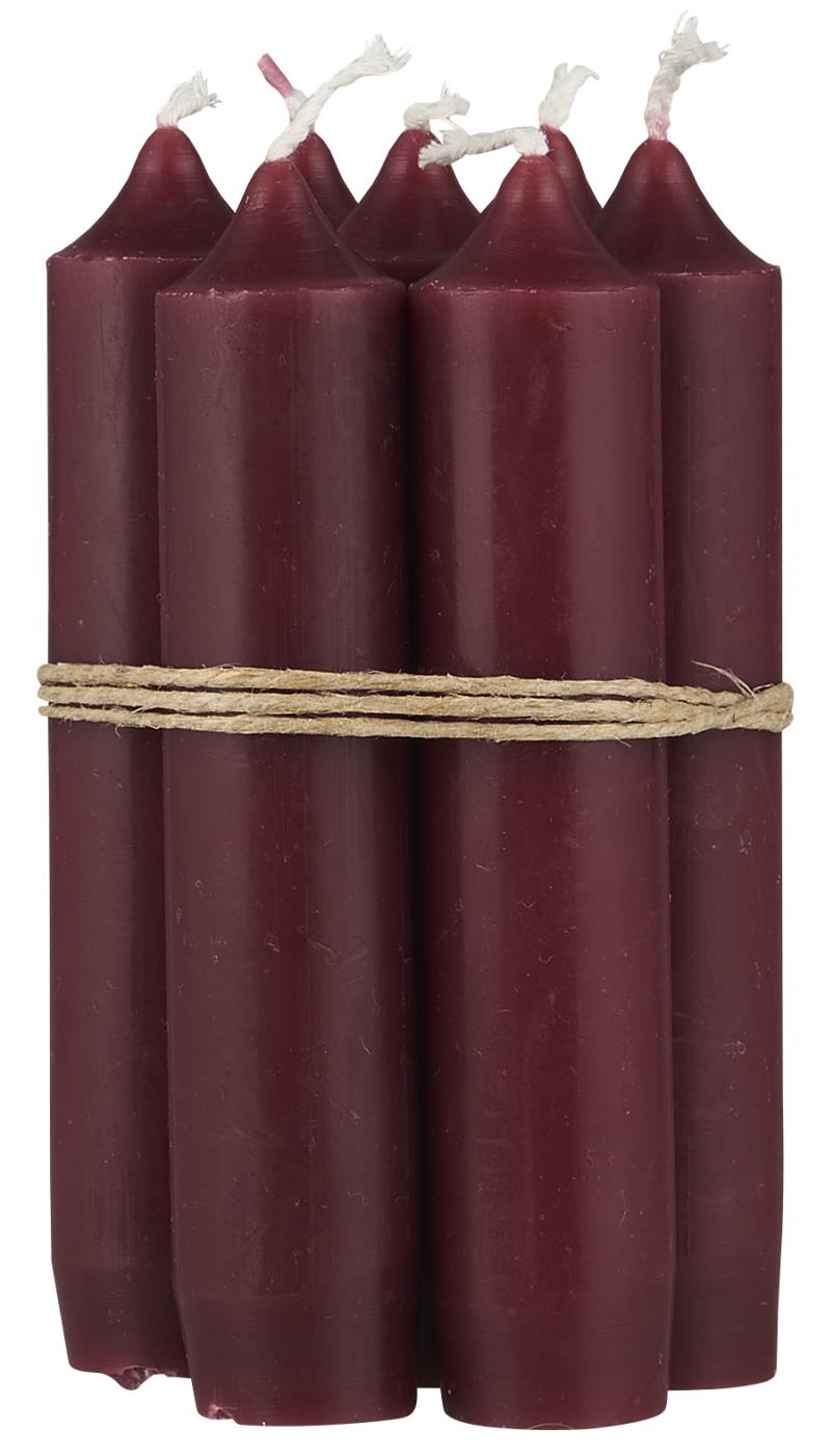 Stab-Kerzen, kurz, 7 Stck. Rhododendron