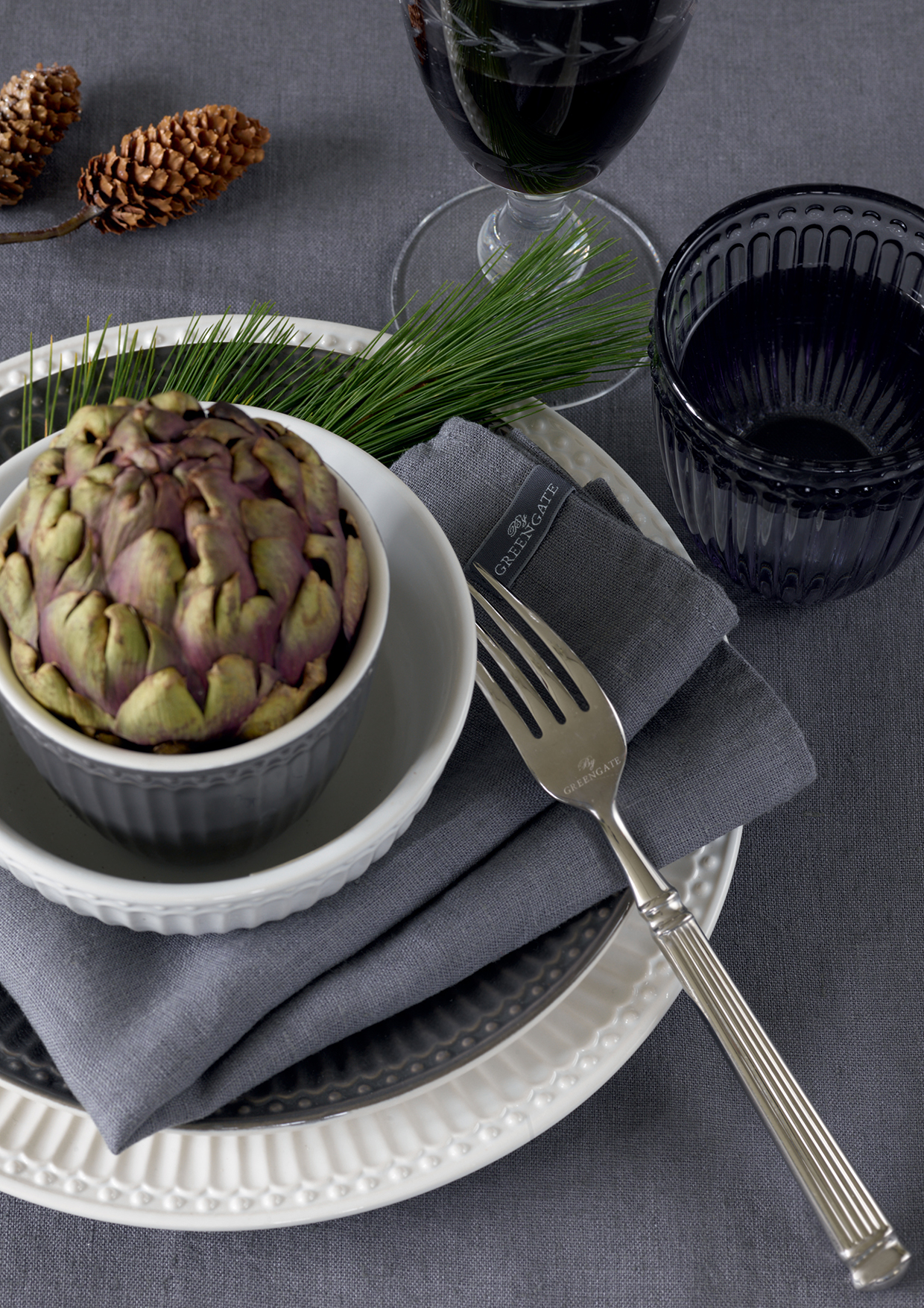 Greengate Latte Becher Alice, dark grey Greengate Latte Becher Alice, dark grey