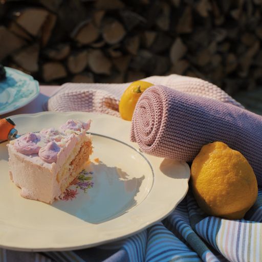 Solwang Handtuch gestrickt geräuchertes Rosa H145 Solwang Handtuch gestrickt geräuchertes Rosa H145