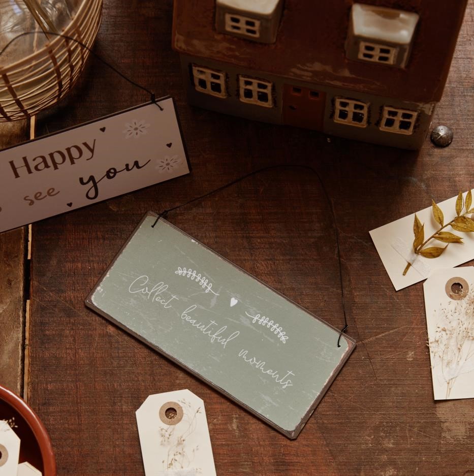 Metallschild Collect beautiful moments Metallschild Collect beautiful moments