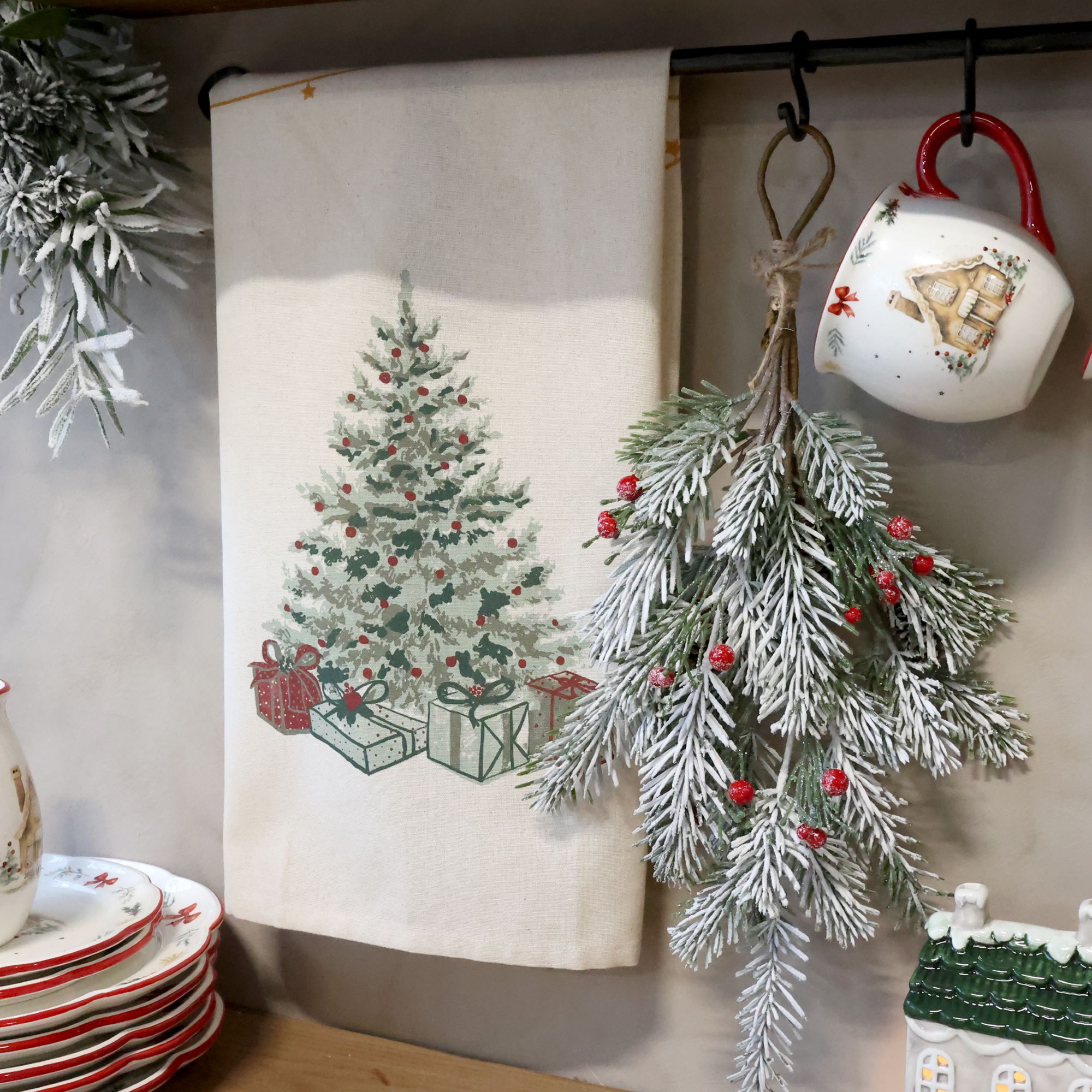Aix Geschirrtuch mit Weihnachtsbaum