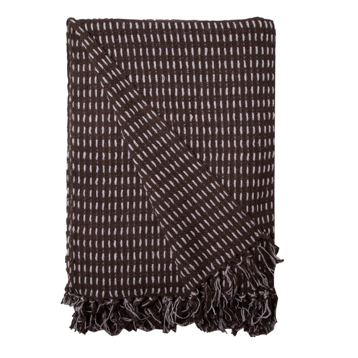 Plaid Straight Deer Braun aus Baumwolle Plaid Straight Deer Braun aus Baumwolle