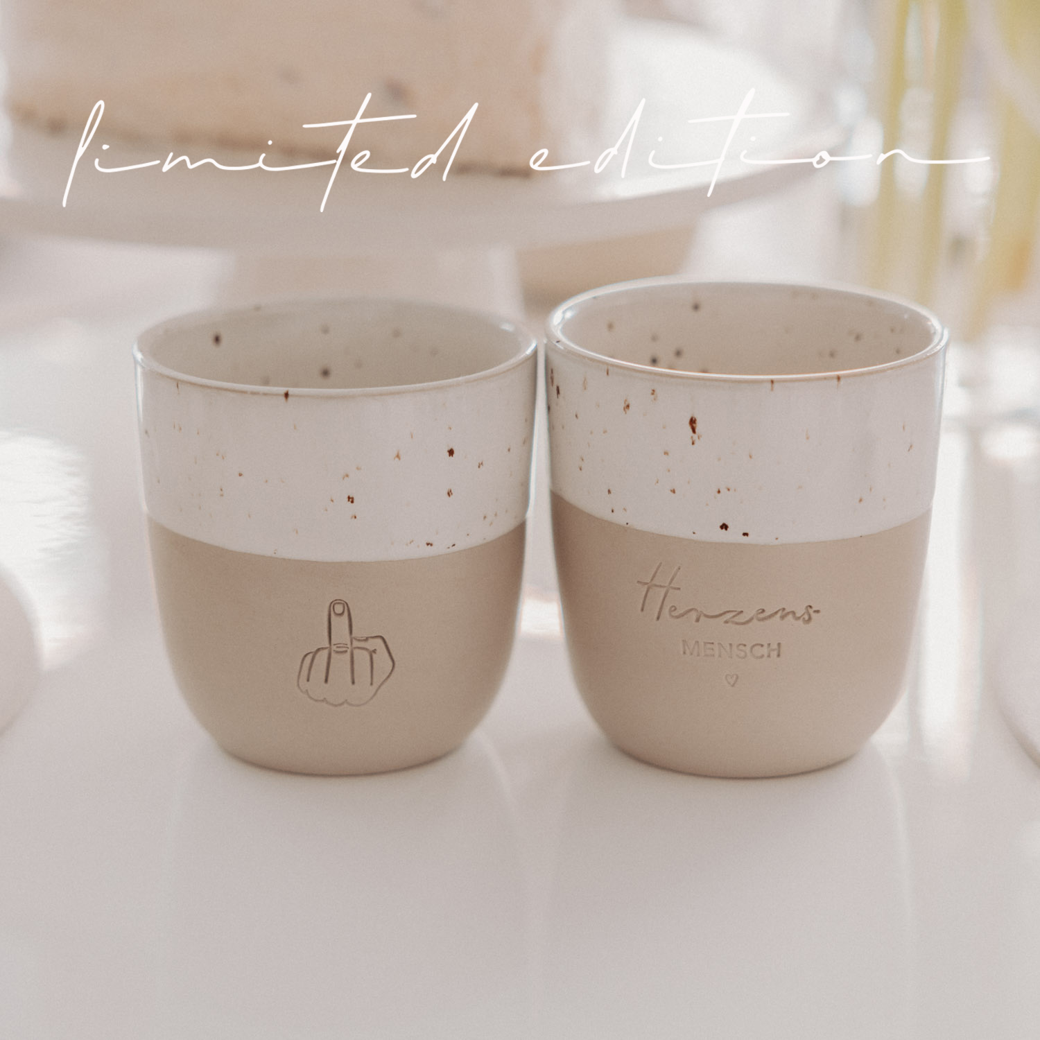 limitierter Eulenschnitt Becher Nein Danke