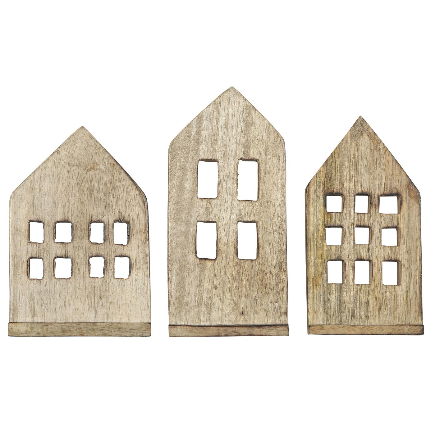 Dekohaus Holz, 3 Varianten