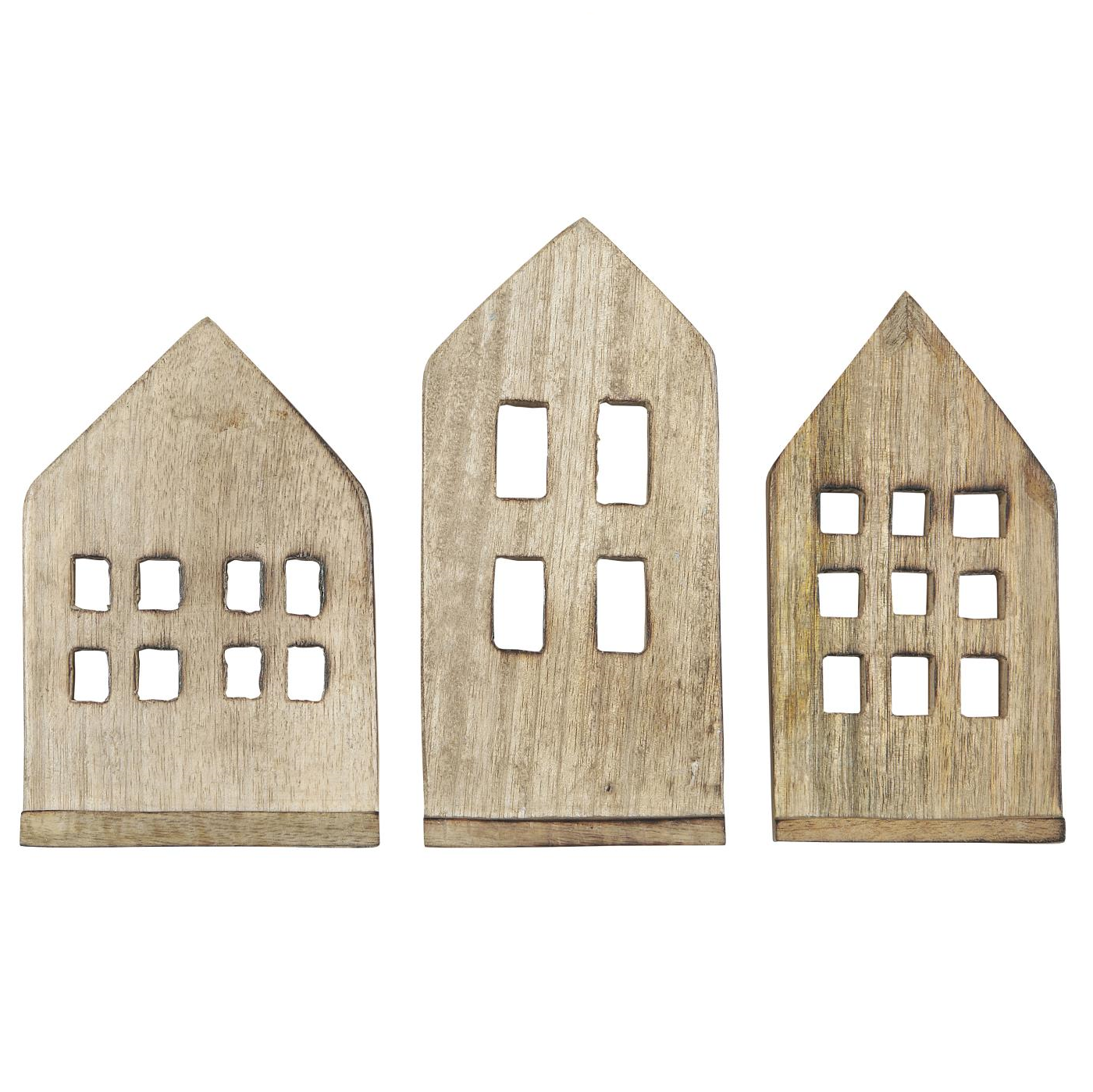 Dekohaus Holz, 3 Varianten Dekohaus Holz, 3 Varianten