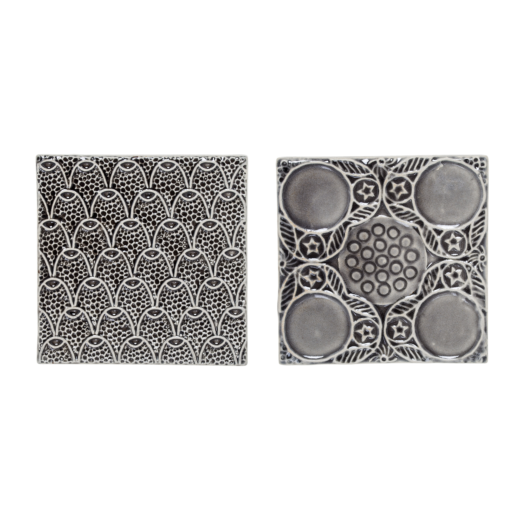 Deco Tiles / Untersetzer grau, 2er Set