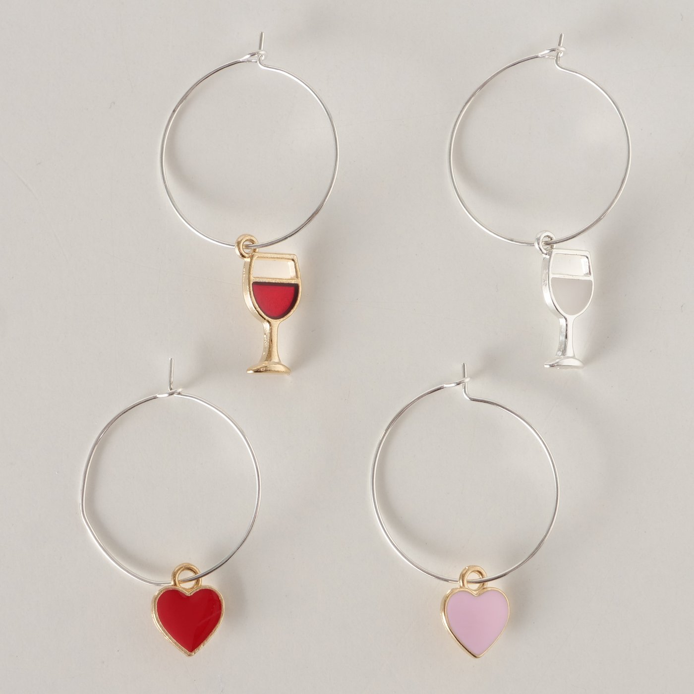 Wine Charms / Glasmarkierer, 4er Set Wine Charms / Glasmarkierer, 4er Set