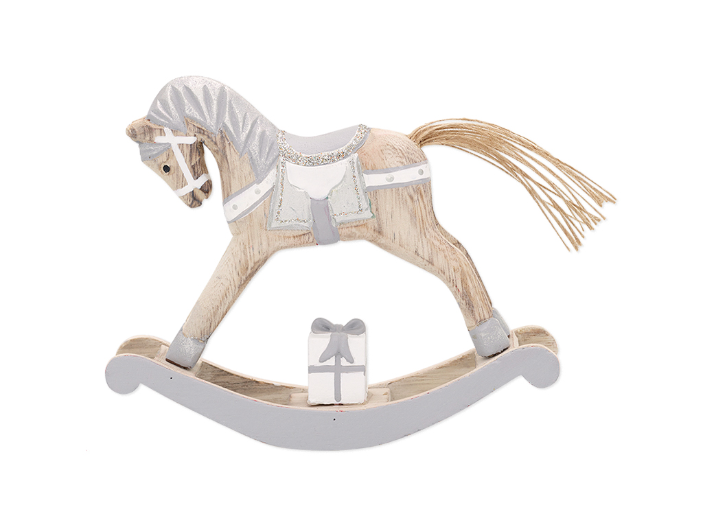 Weihnachtsdeko Schaukelpferd, medium Weihnachtsdeko Schaukelpferd, medium