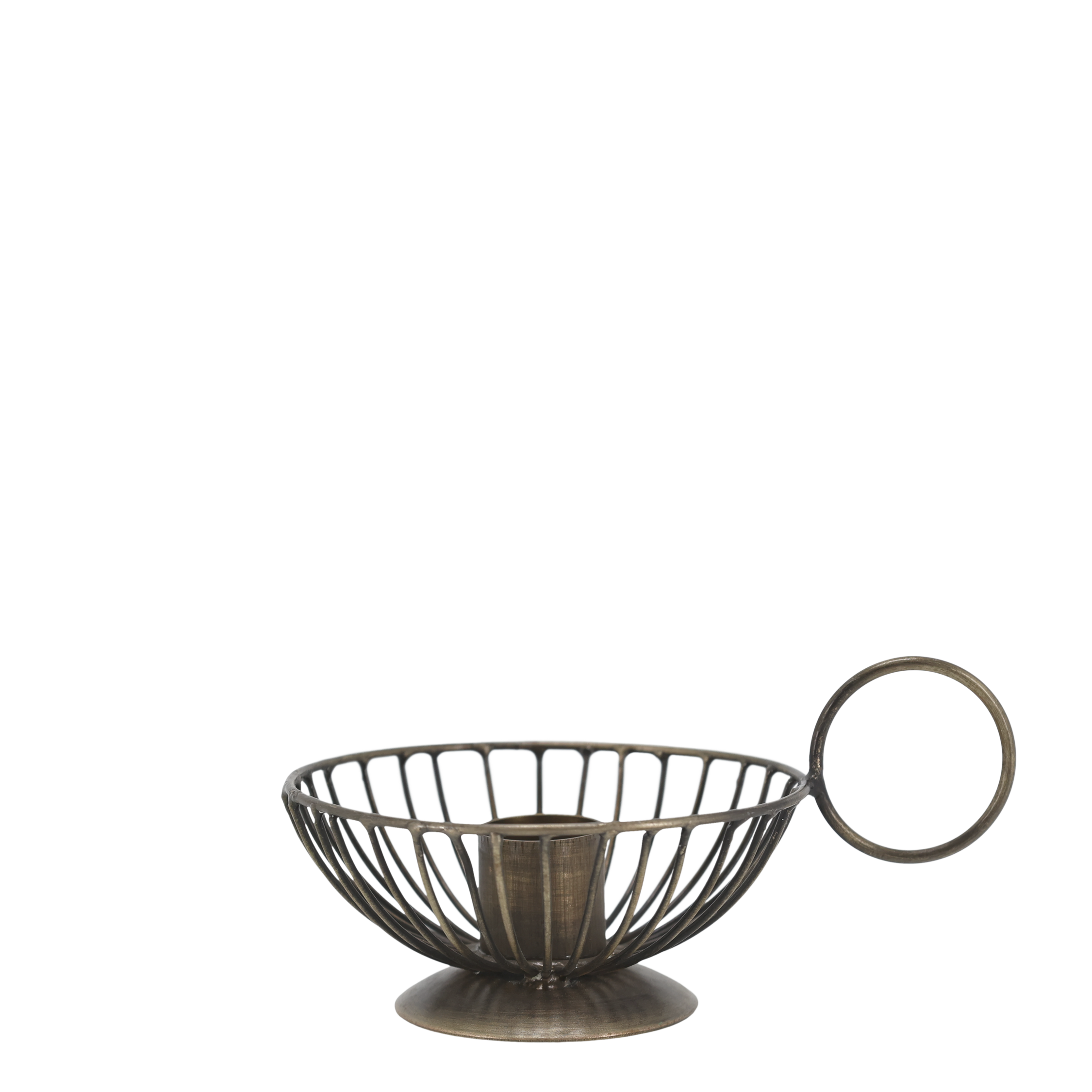 Kerzenhalter/Kammerleuchter Antique Messing für Stabkerzen