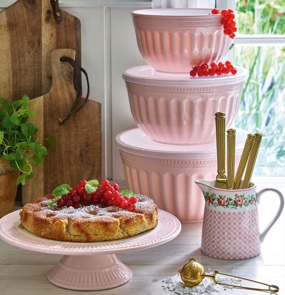 3er Schüsselset mit Deckel Alice pale pink