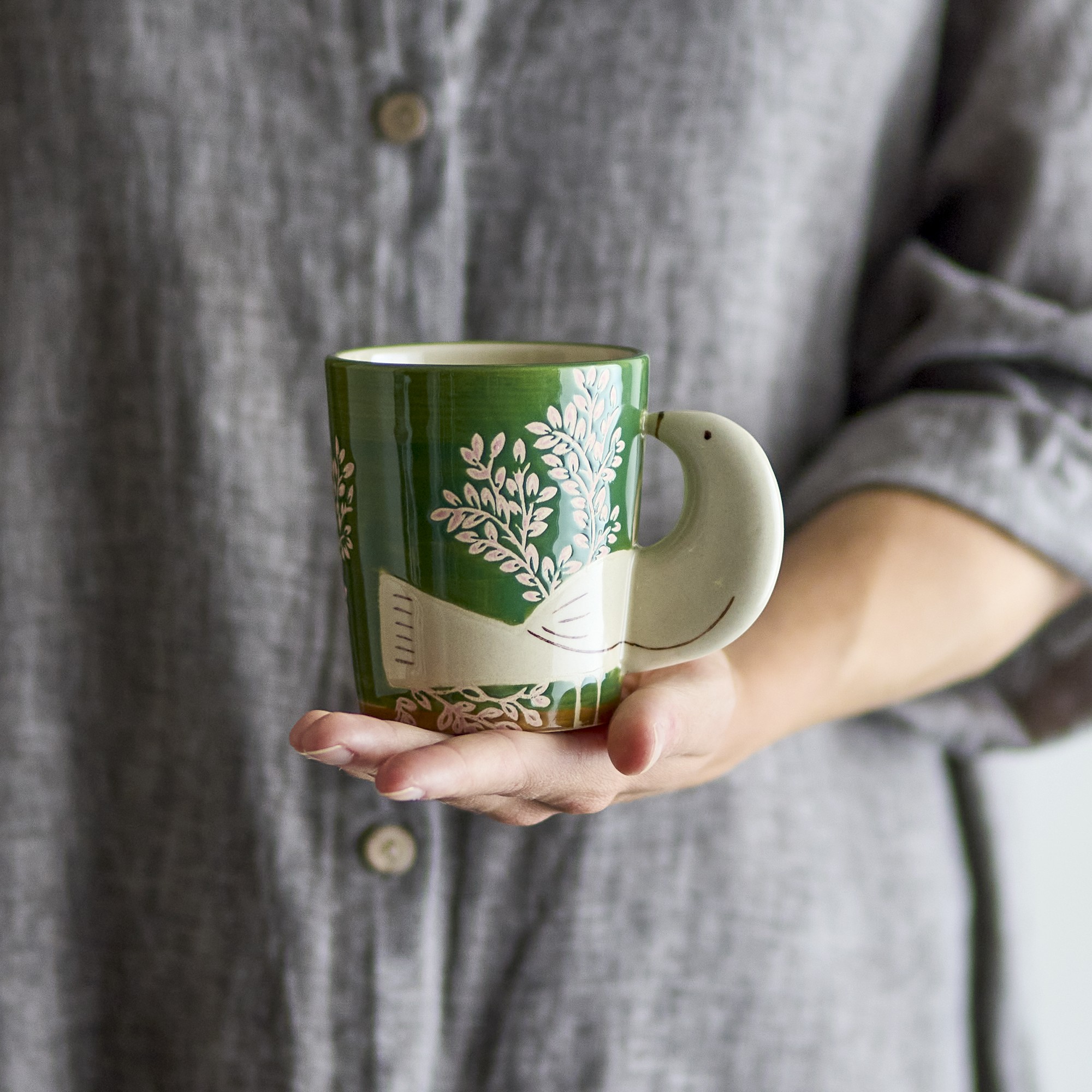 Bloomingville Tasse Hezha Grün