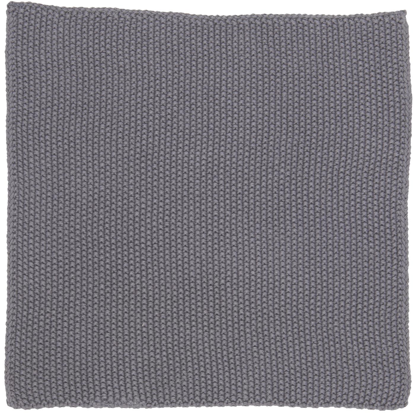 Spültuch Mynte gestrickt dunkelgrau