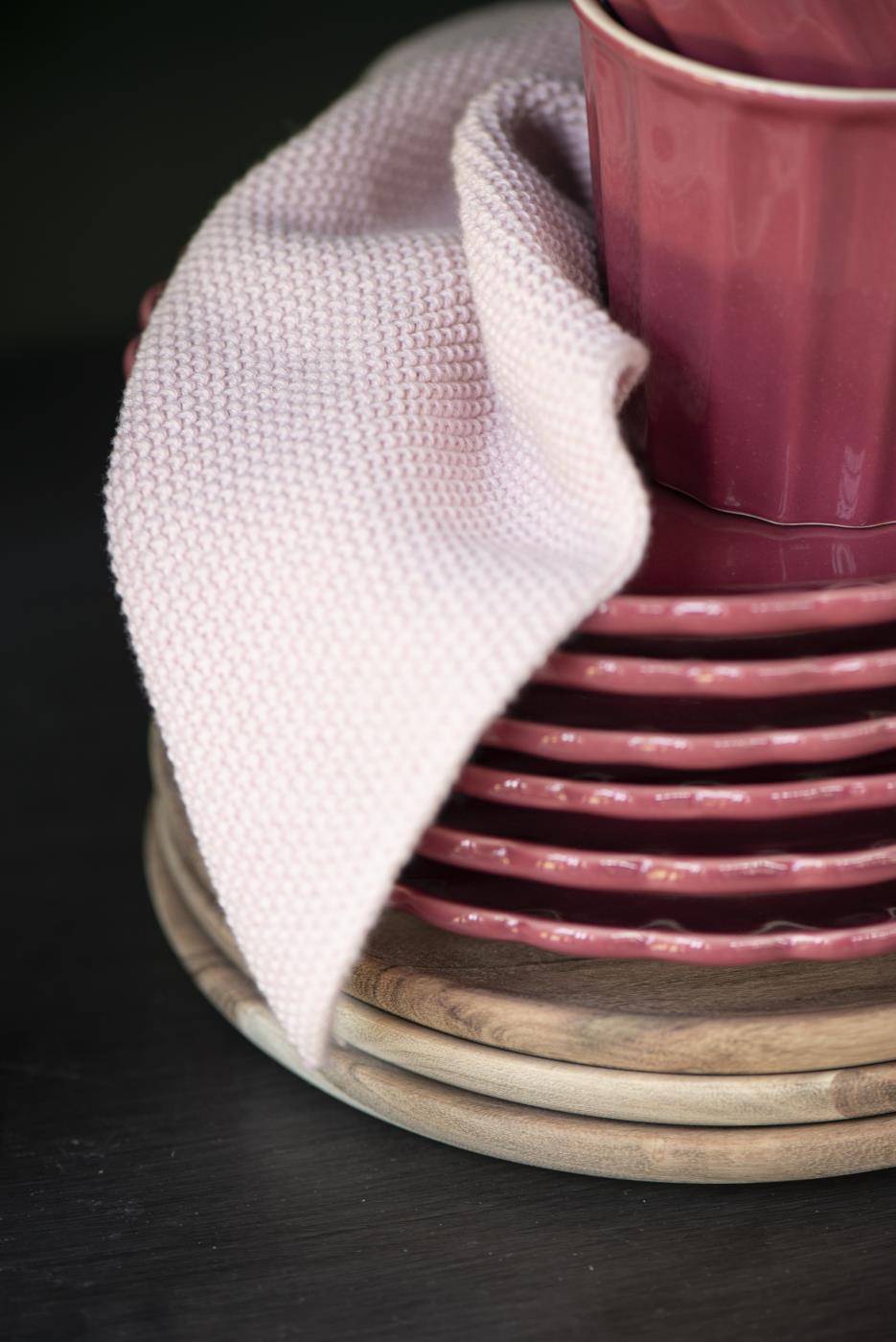 6352-07 Handtuch Mynte gestrickt english rose