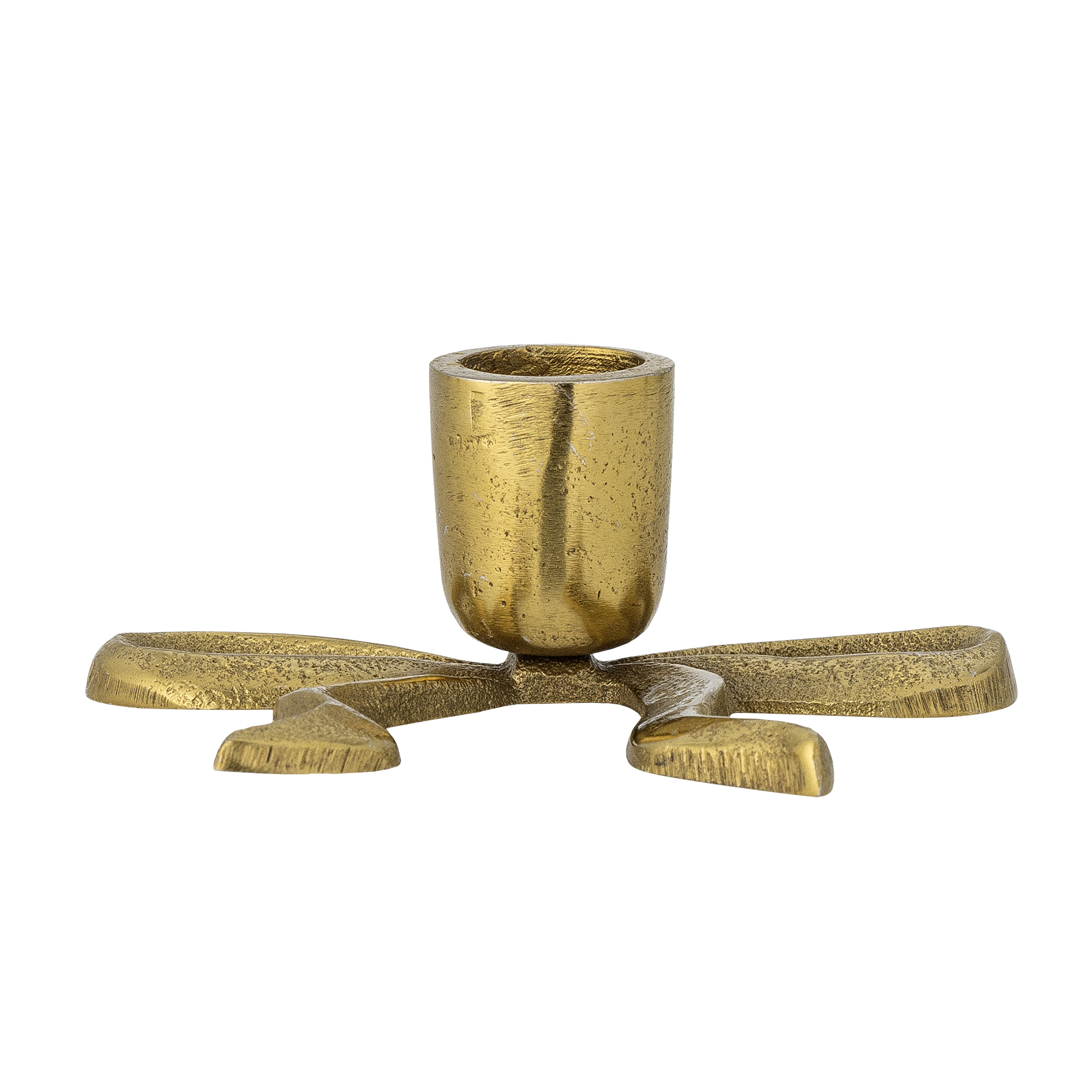 Nanda Kerzenhalter Schleife in Gold