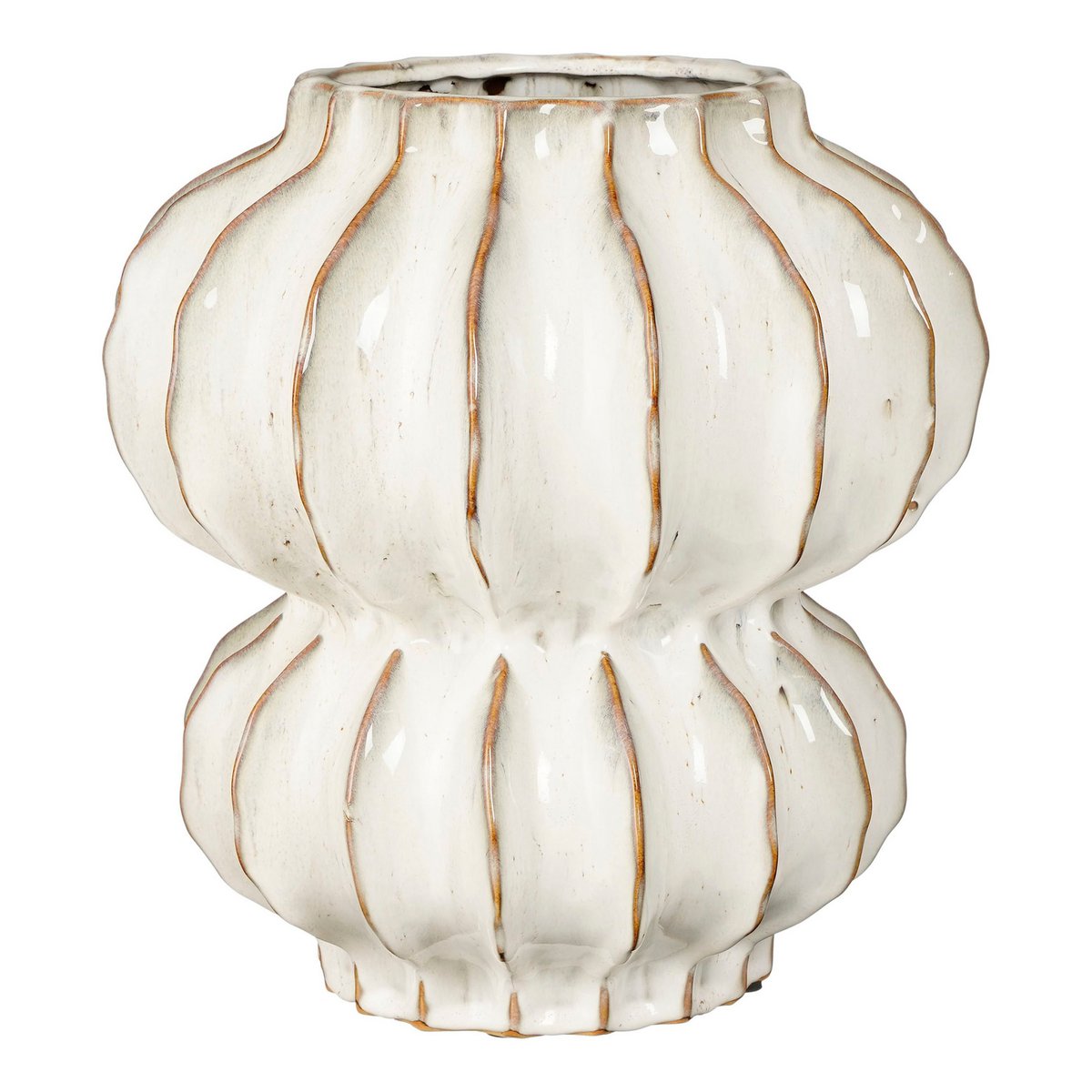 Altea Vase – H35 x Ø33 cm – Keramik – gebrochenes Weiß