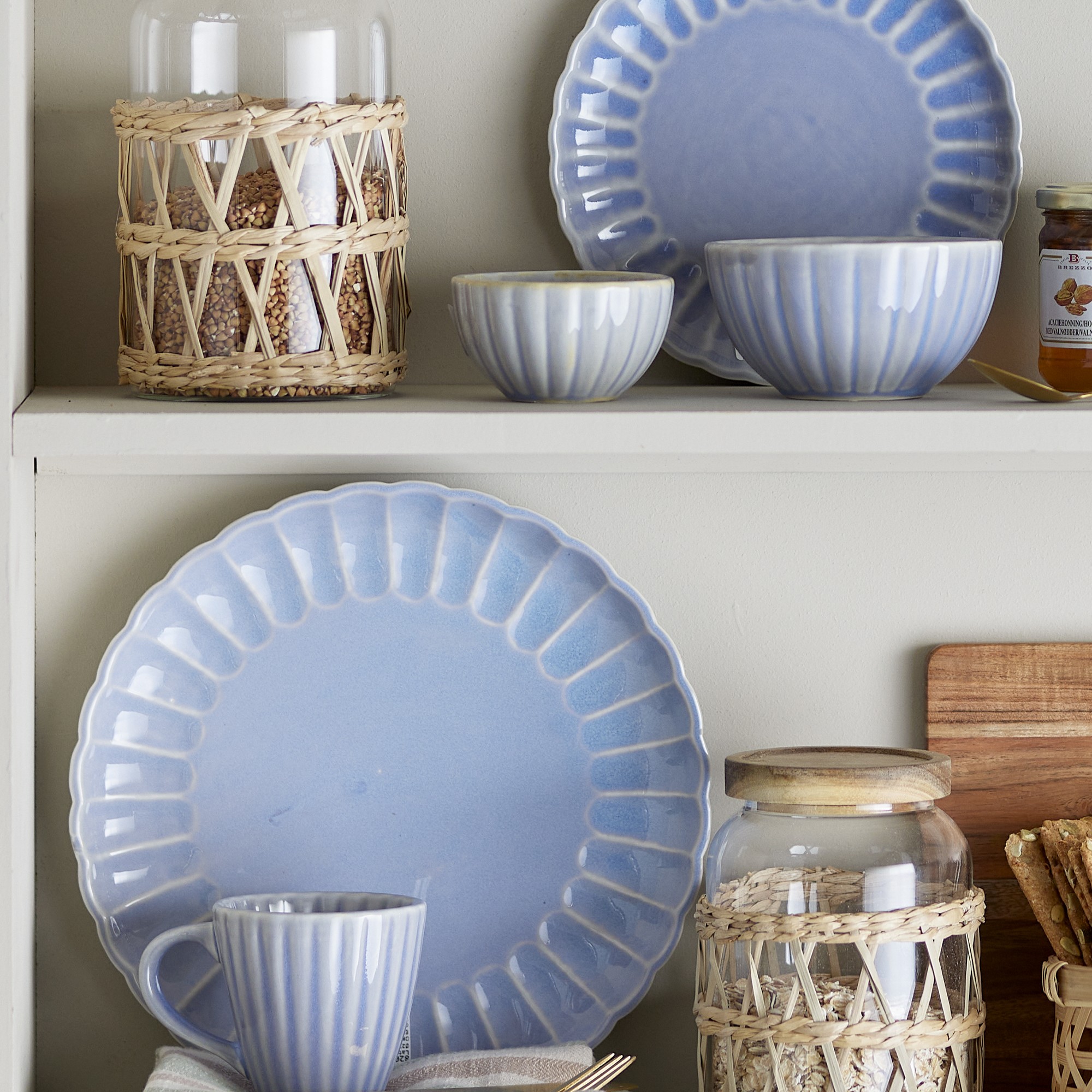 Bloomingville Teller Latina blue 20cm