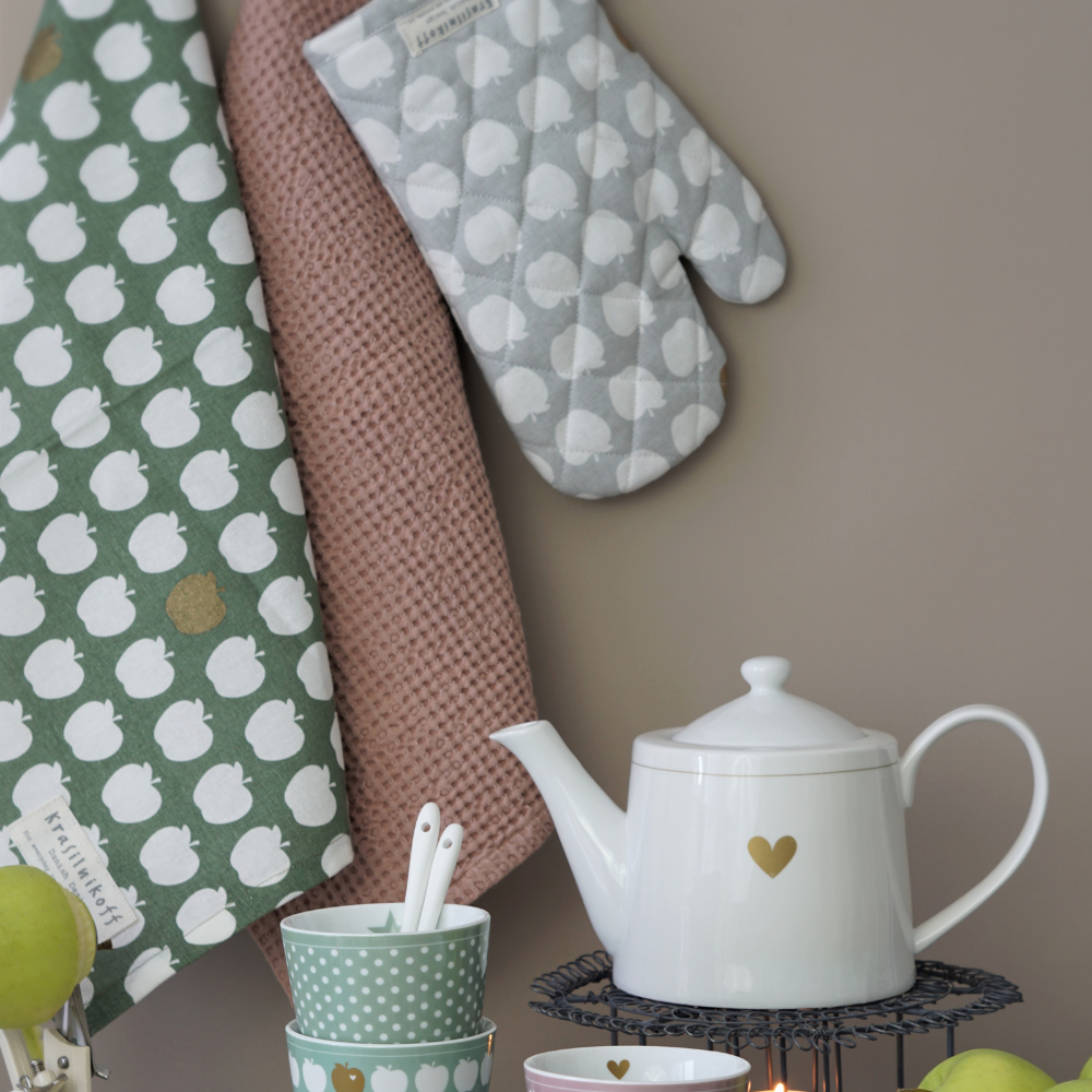 Ofenhandschuh Apples grey Ofenhandschuh Apples grey