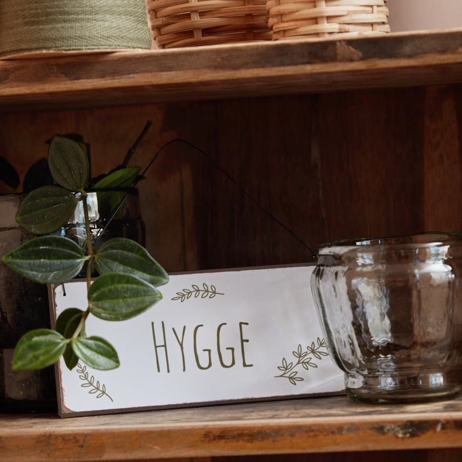 Metallschild Hygge