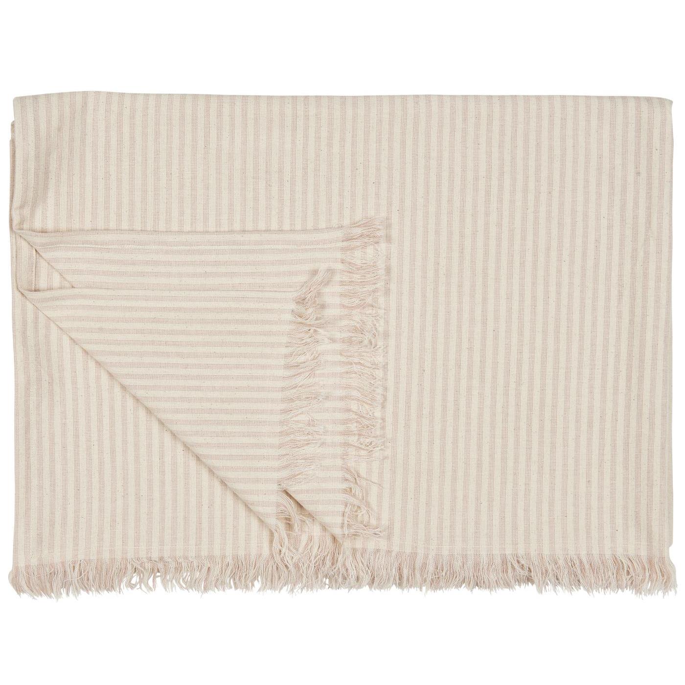 Hammam Handtuch mit Fransen Sofia Natur mit Malve Streifen Hammam Handtuch mit Fransen Sofia Natur mit Malve Streifen