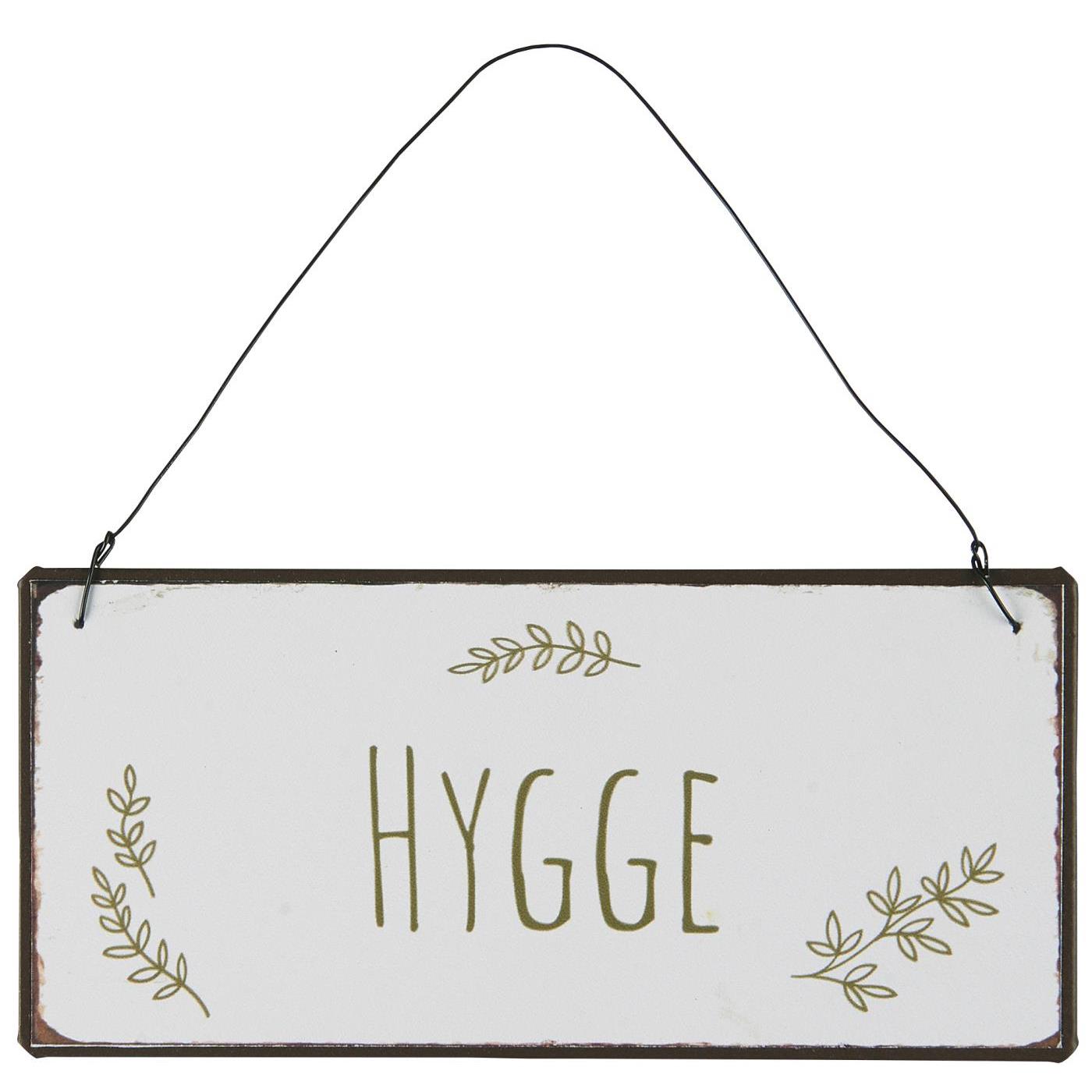 Metallschild Hygge