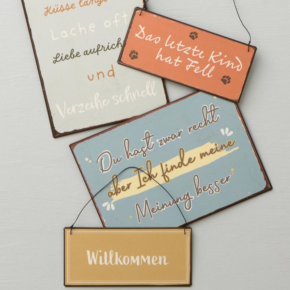 Metallschild Du hast zwar Recht aber ... Metallschild Du hast zwar Recht aber ...