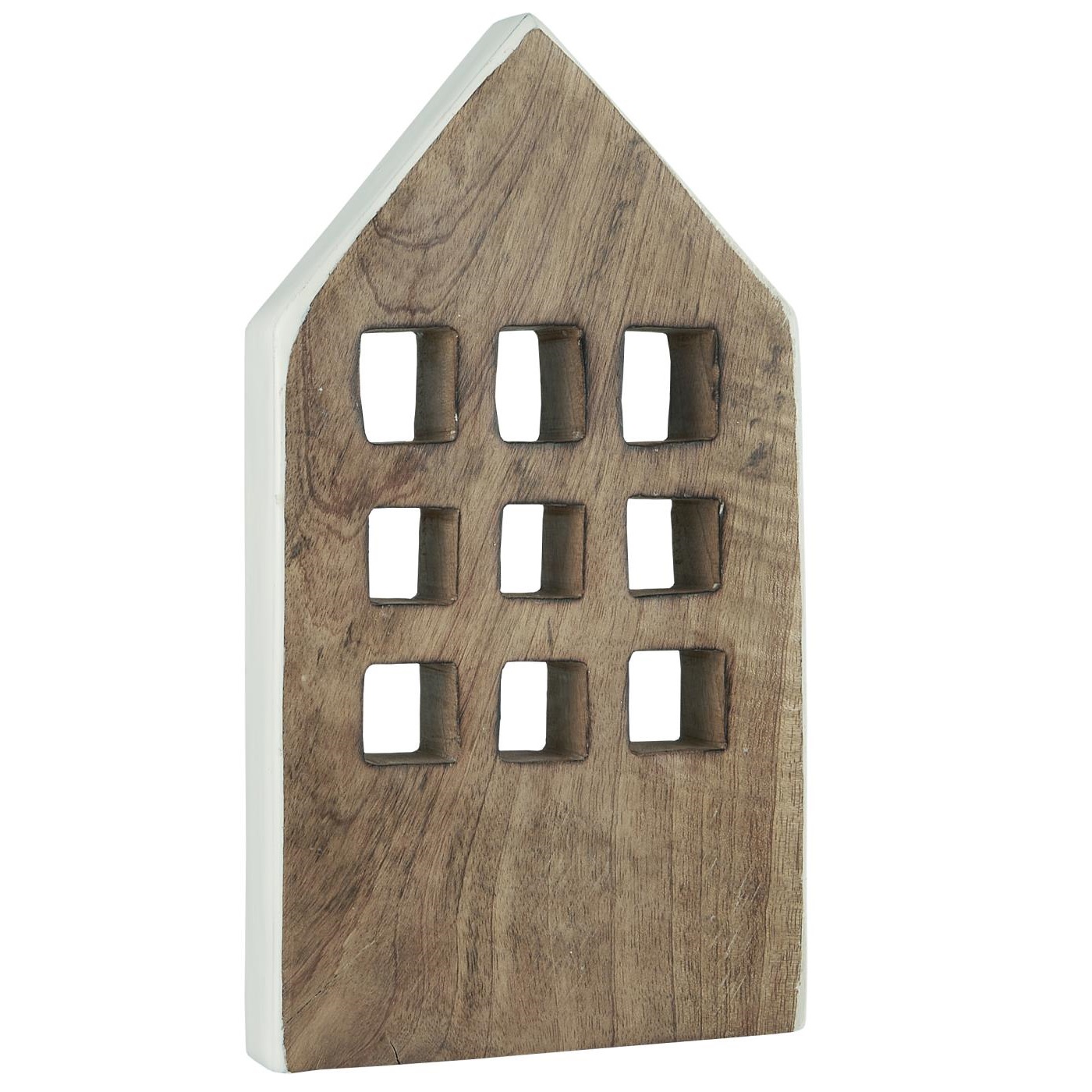 Holzhaus mit weißen Seiten, 9 Fenster Holzhaus mit weißen Seiten, 9 Fenster