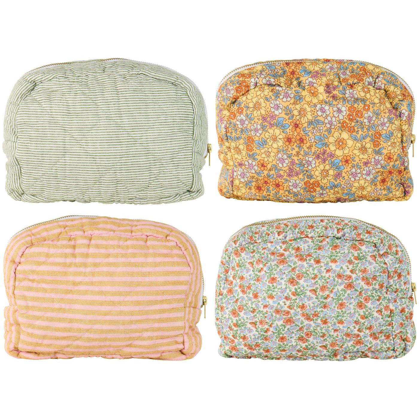 Kulturbeutel wattiert versch. Muster