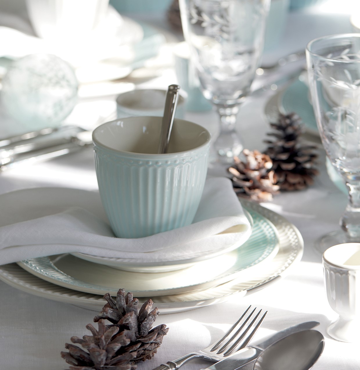 Greengate Latte Becher Alice, pale blue