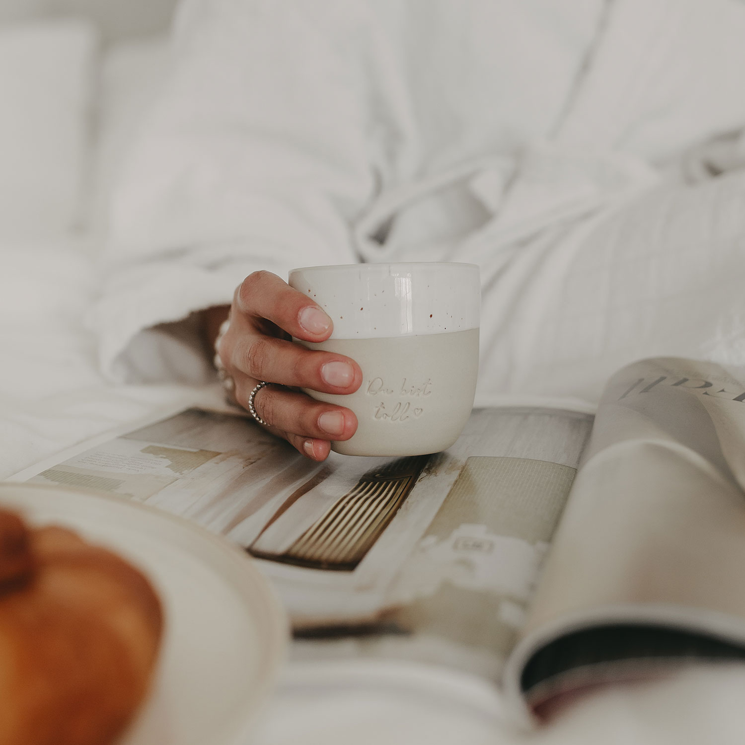 limitierter Eulenschnitt kleiner Becher  Du bist toll