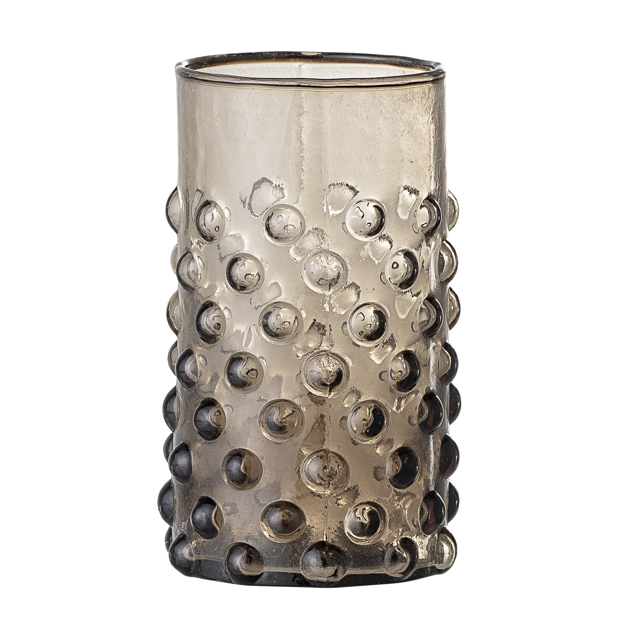 82047756 2 Freja Trinkgläser, Bubbles, Braun, Bloomingville