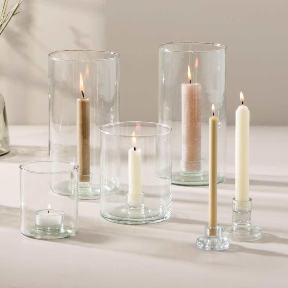 Rustikale Kerze, 3,8 cm, graunatur