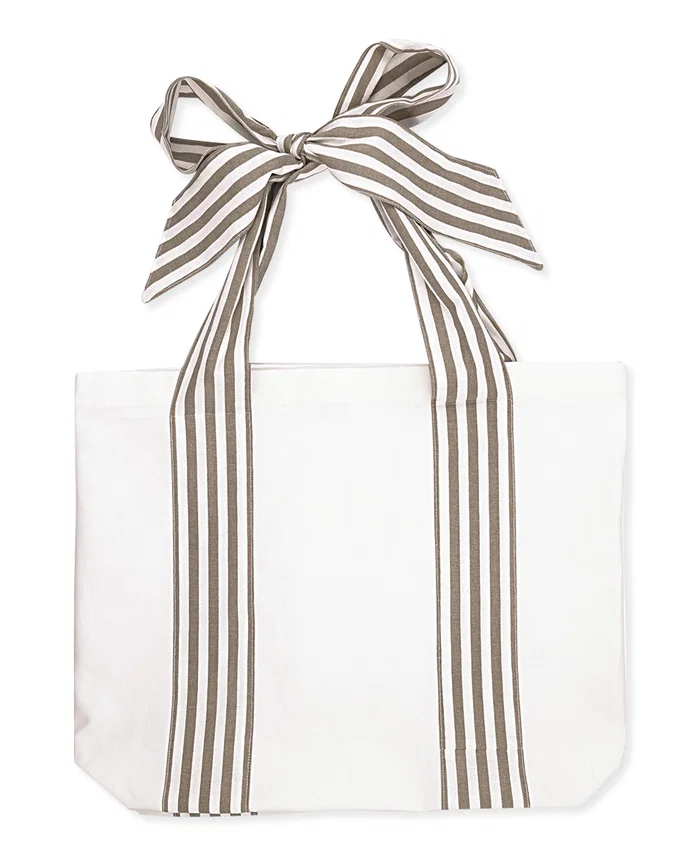 Shopper Stripe Grau large, Greengate